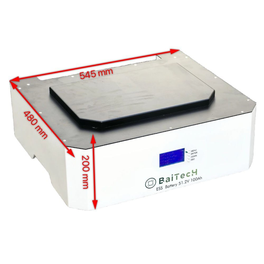 Аккумулятор 5 кВт LiFePo4 51.2В 100А горизонтальный