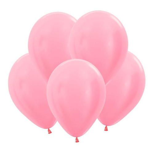 S 12" Перламутр Розовый / Pink / 10 шт.