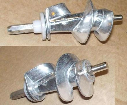 Шнек для мясорубки Moulinex, шестигранник (SS-989843 / MS-0695960) белая втулка