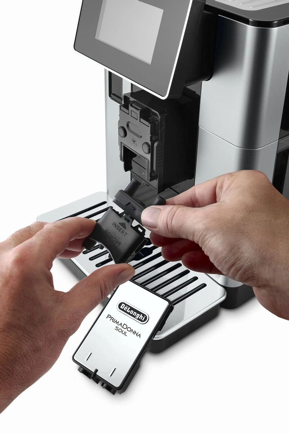 Кофемашина Delonghi Primadonna Soul ECAM610.55.SB 1450Вт черный/серебристый