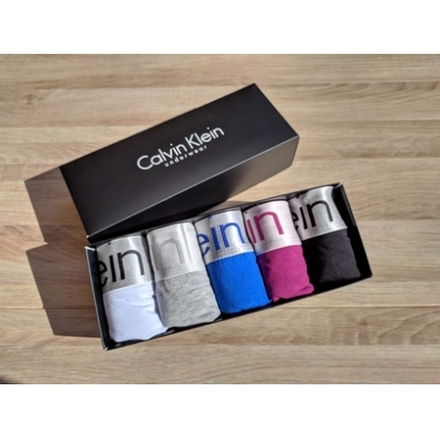Мужские трусы боксеры Calvin Klein набор составной из 5 шт.