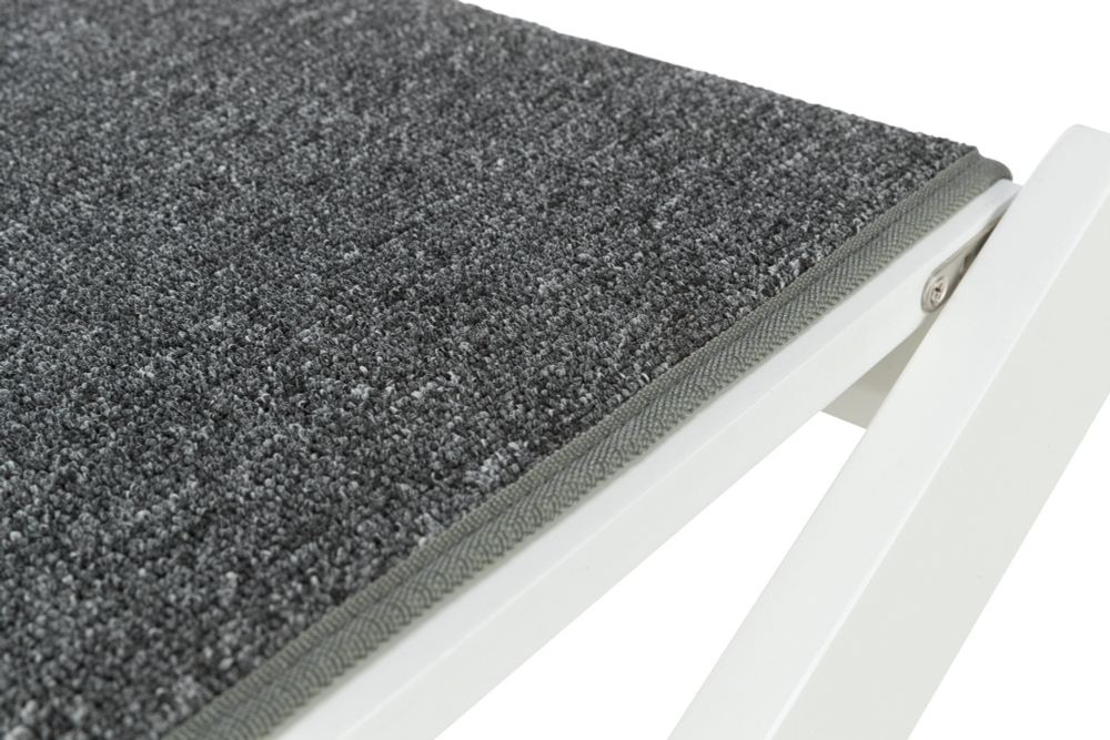 Лесенка со складными ступенями, 44х46х106см, МДФ/ковролин, белый, Trixie