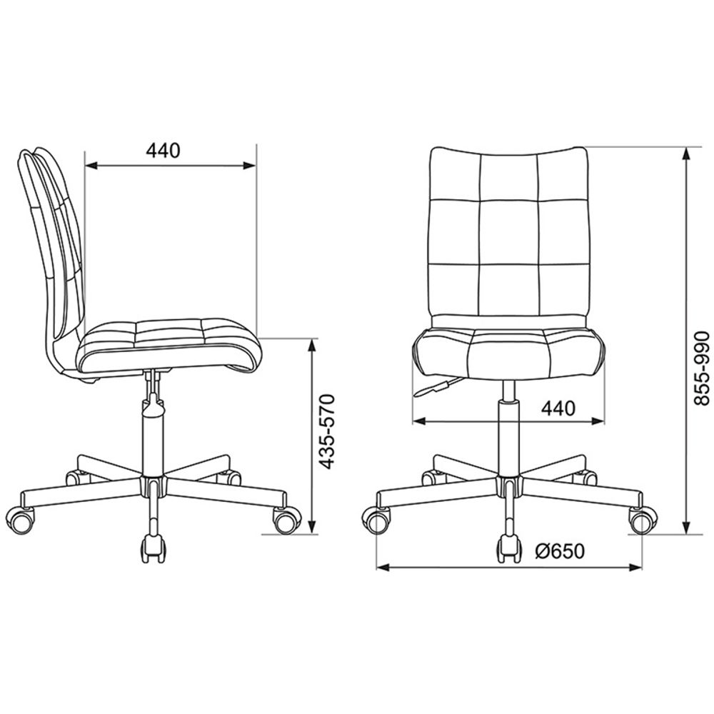 Кресло оператора Бюрократ CH-330M/LT-10, ML CH, ткань темно-коричневый, без подлокотников, регулировка высоты сиденья