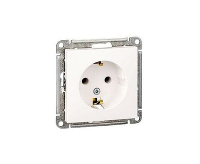 Розетка встраиваемая Schneider Electric W59 с заземлением, цвет белый