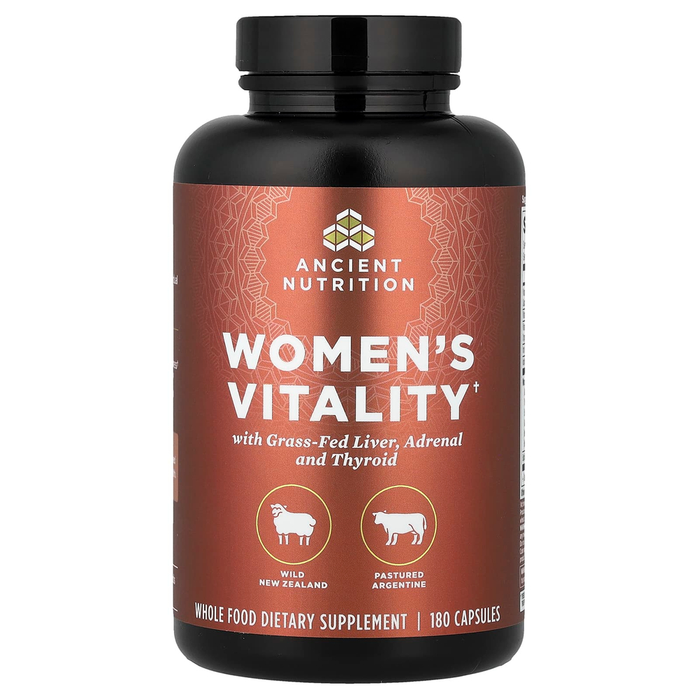 Ancient Nutrition, Women's Vitality, 180 капсул