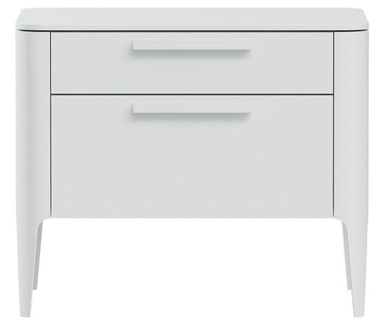 Тумба прикроватная Type 2 ящика ширина 60 см (белый)