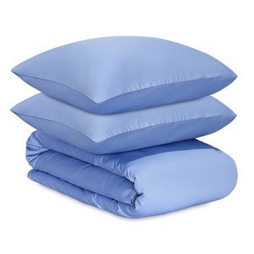 Комплект постельного белья из премиального сатина сиреневого цвета из коллекции essential, 150х200 см