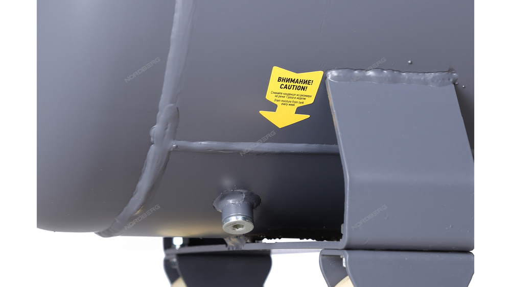 Компрессор винтовой, 4 кВт, 10 бар, 450 л/мин, ресивер 180 л, IP54 NORDBERG NCF5R