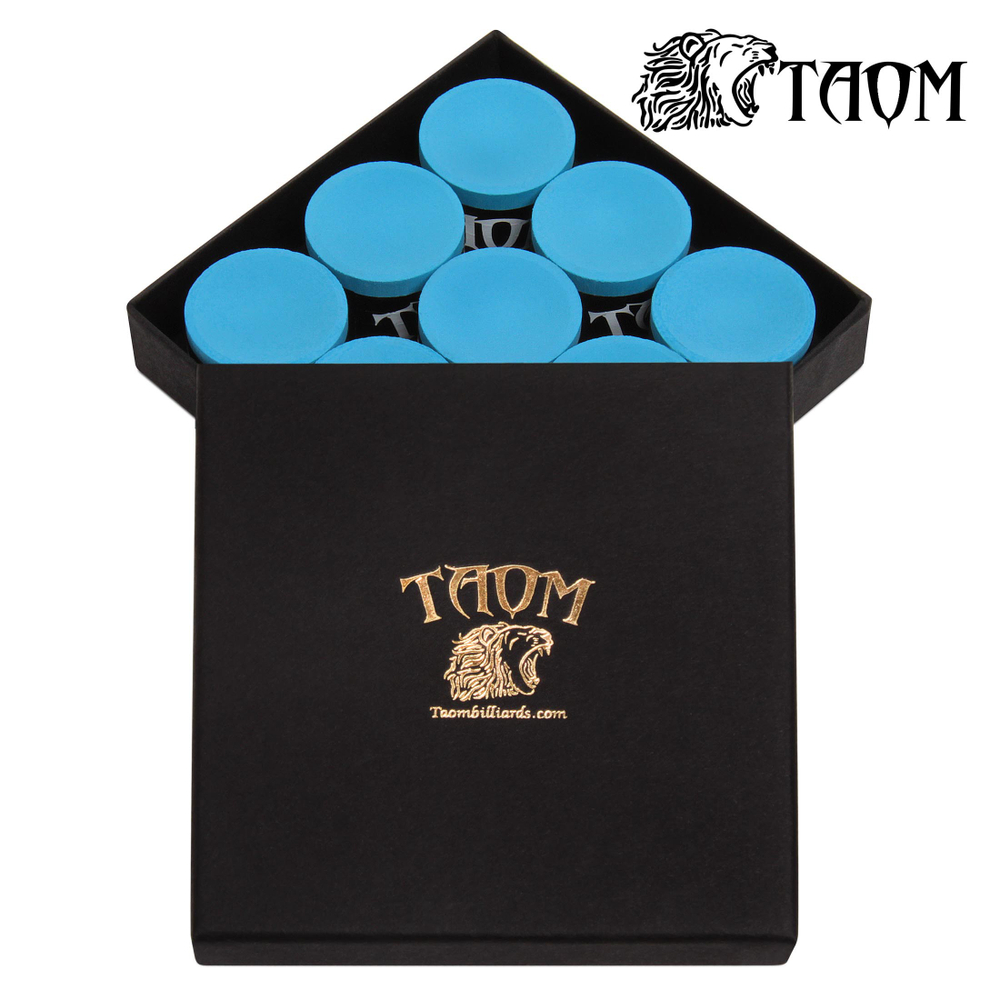 Мел бильярдный "Taom Pyro Chalk" Blue 9шт.