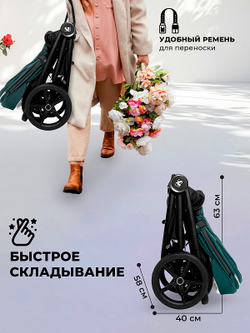Прогулочная коляска Sweet Baby Stella 427300 Green