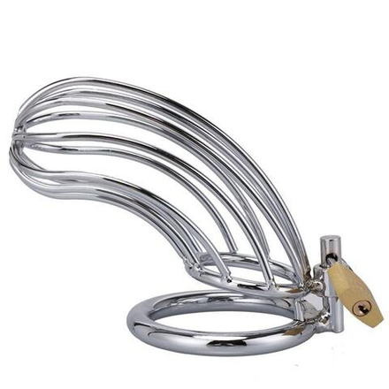 Пояс верности мужской сталь висячий замок 40, 45, 50