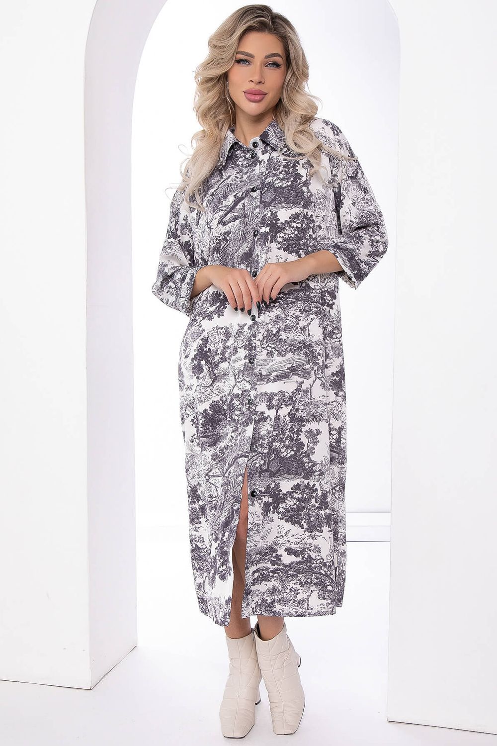 Платье "Сьюзан" (блэк энд вайт) П7790 LT Collection