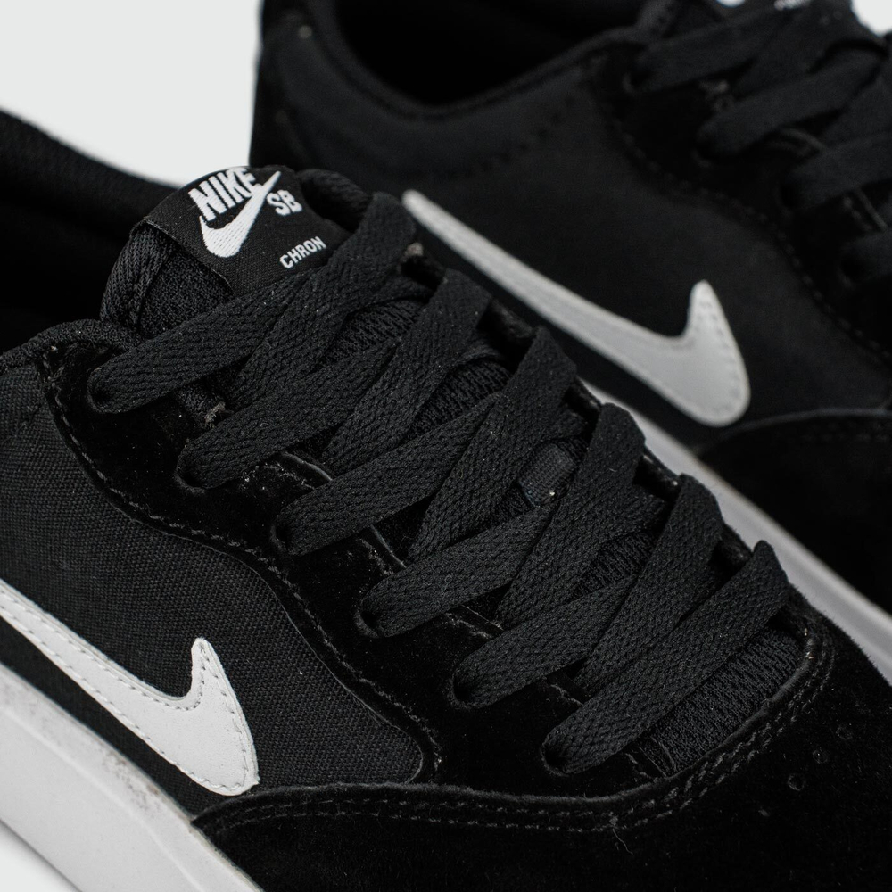 Кеды Nike SB Chron Suede Black White Wmns