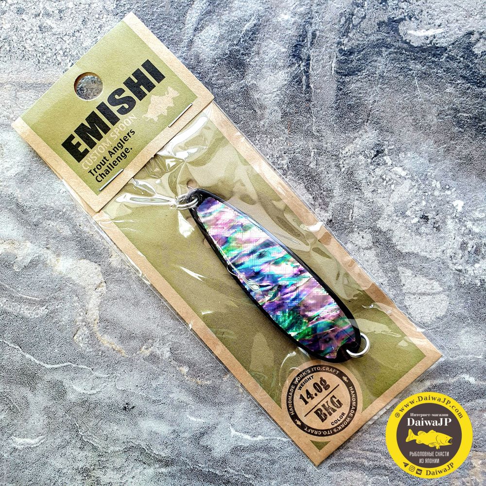 Блесна ITO CRAFT EMISHI AWABI 14g #BKG