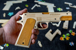 Пистолет Combat M1911 от TARG - деревянный конструктор, сборная модель, 3d пазл