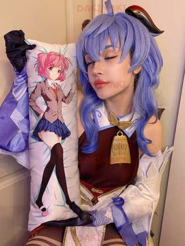 Мини дакимакура Нацуки из Доки Доки арт. M0206, 60х20 см