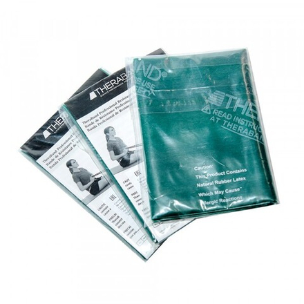 Thera-Band Лента-эспандер, в диспенсере, зеленая плотная, 1,50м