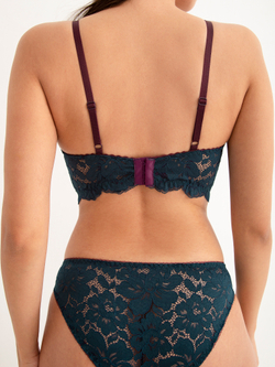 Кружевной бюстгальтер с диагональным швом и удлиненным поясом, Кармен