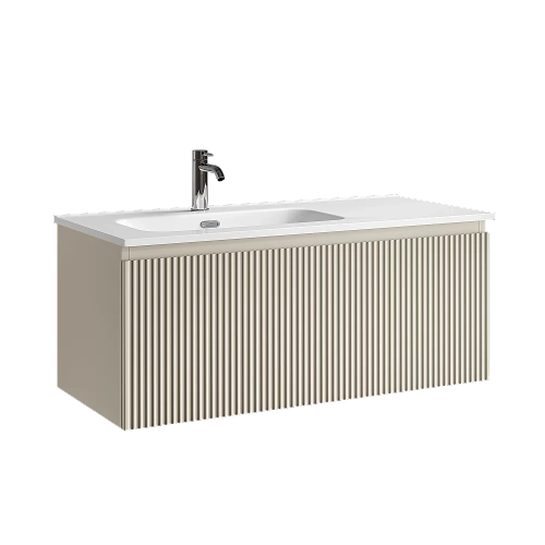 Тумба с раковиной Sancos Snob R 1.0 SNR1.0100LCE/SNR1.0100RCE Beige Soft