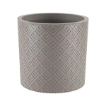 Кашпо ЭТНА D280мм 9,5л с вставкой французcкий серый (комплект 6 шт)