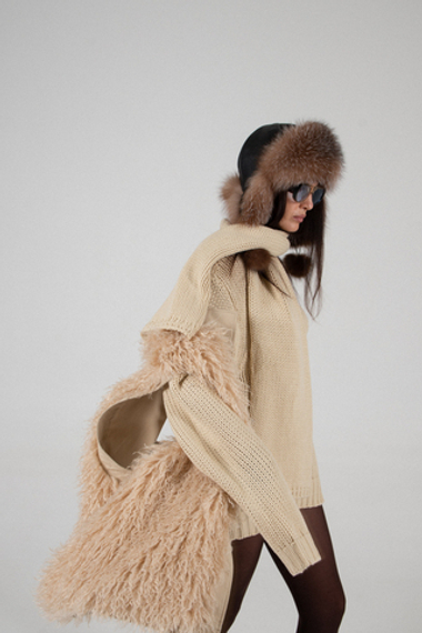 Джемпер с шарфом FOXY