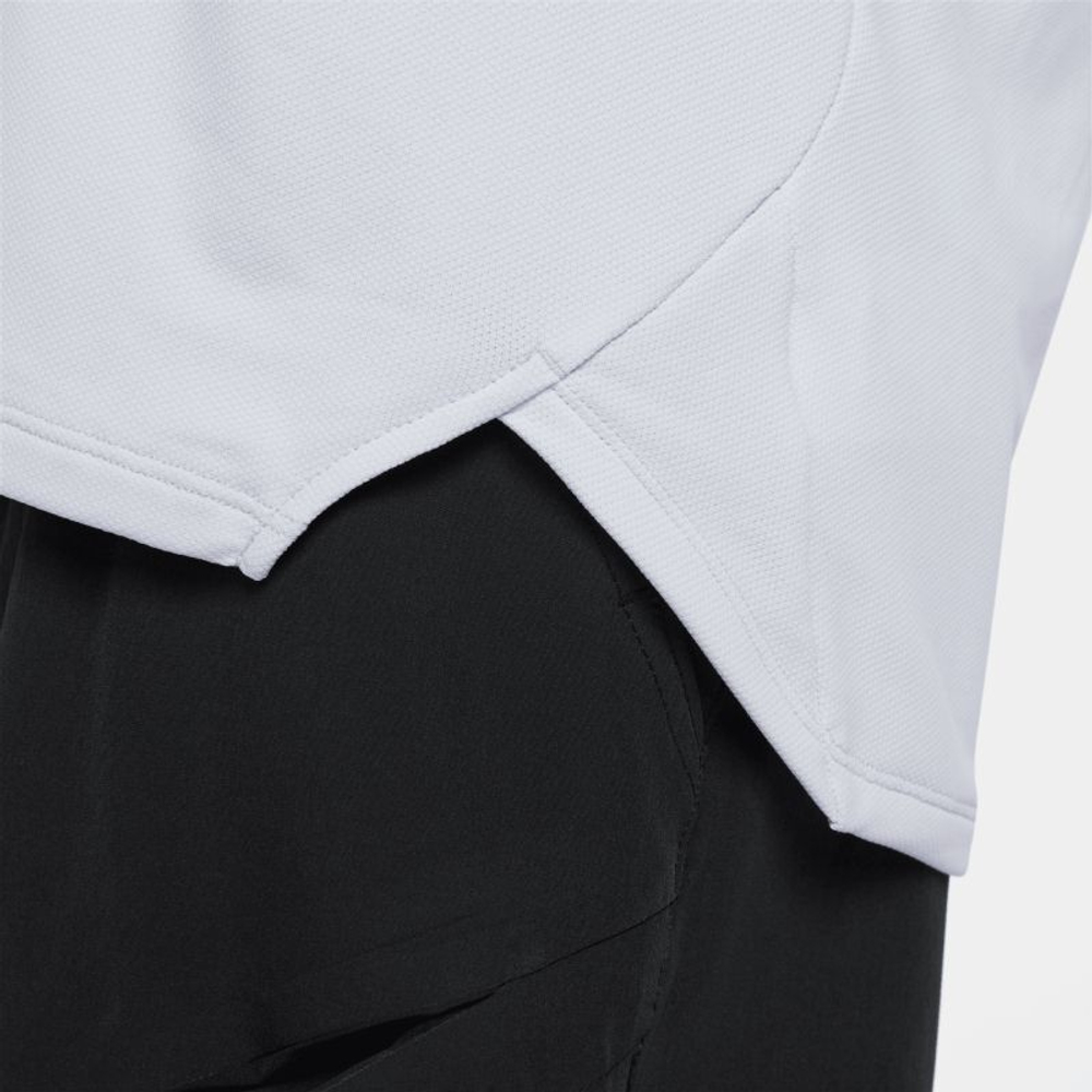 Мужская теннисная футболка Nike Court Dri-Fit Slam Tennis Top - football grey/black