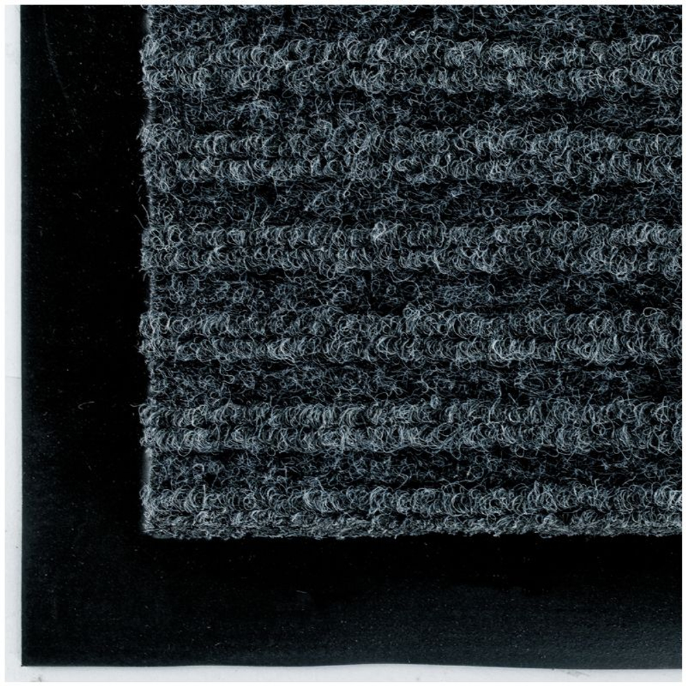 Коврик влаговпитывающий,ворсовой, ребристый OfficeClean, 40*60см, серый