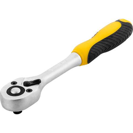 Трещоточный ключ 1/4 дюйма, 150мм, 45 зубьев TOPEX 38D501