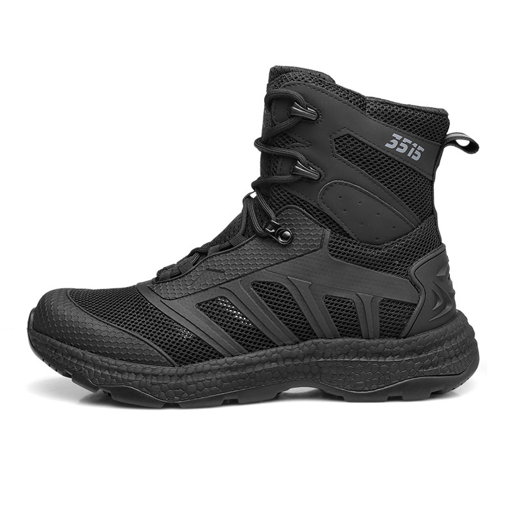 QIANGREN 3515 Summer Men"s Outdoor Training Boots Men"s High Top Work Boots Tactical Boots