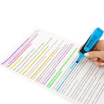 Набор текстовыделителей BRAUBERG 12 шт., АССОРТИ, "SUPER", прорезиненный корпус, линия 1-5 мм, 151758