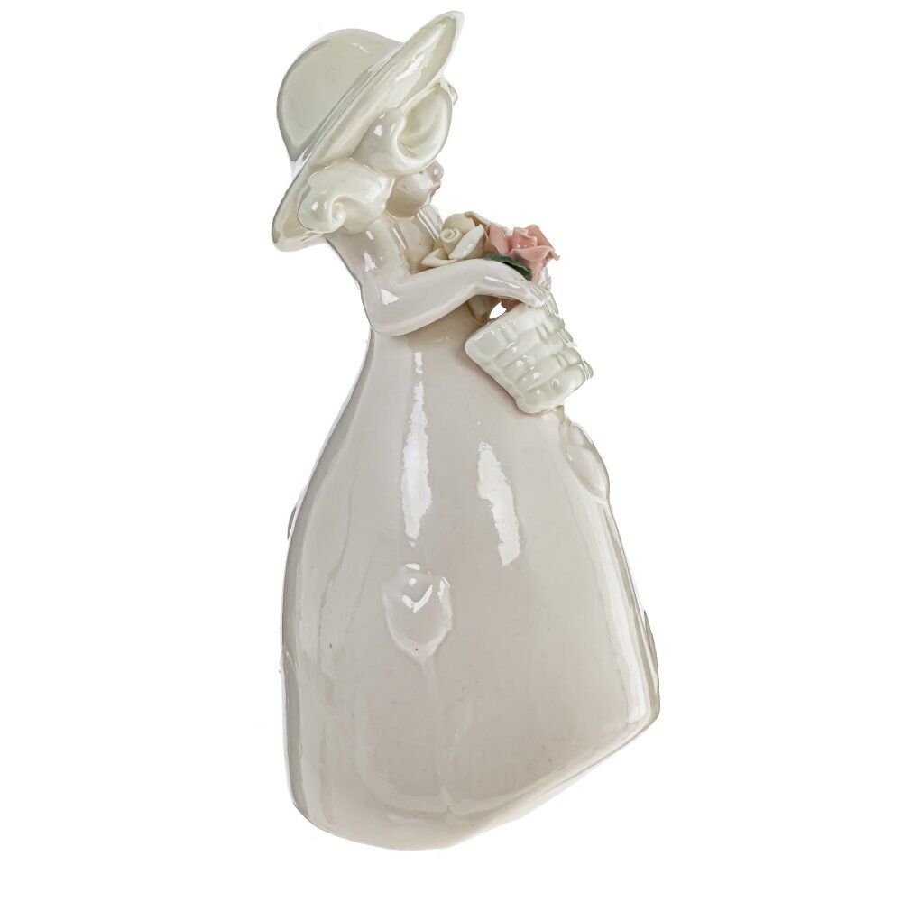 GAEM Фигурка декоративная "Девочка с цветами", L8 W7 H15 см