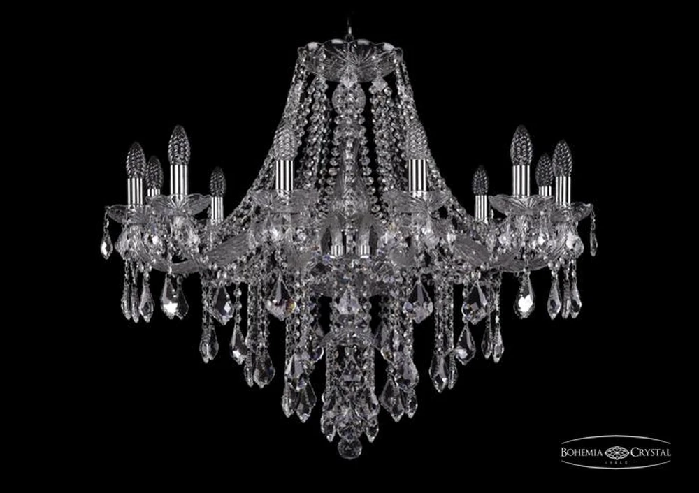 Подвесная люстра Bohemia Ivele 1415/12/300/Ni/Leafs