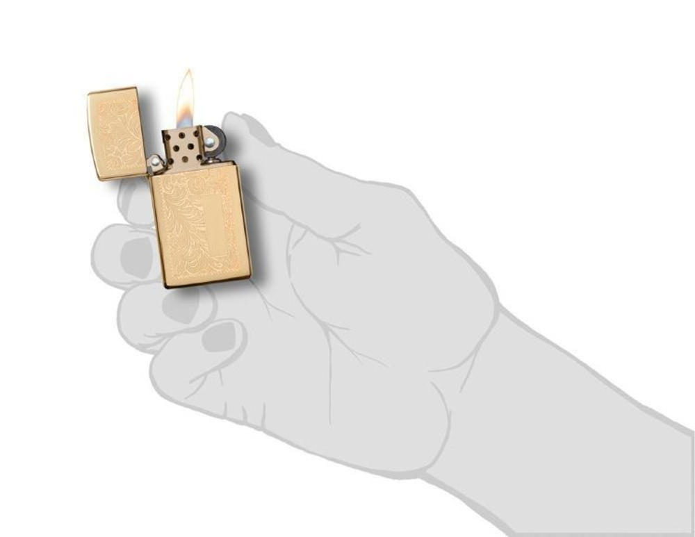 Зажигалка ZIPPO 1652B Slim® Venetian®