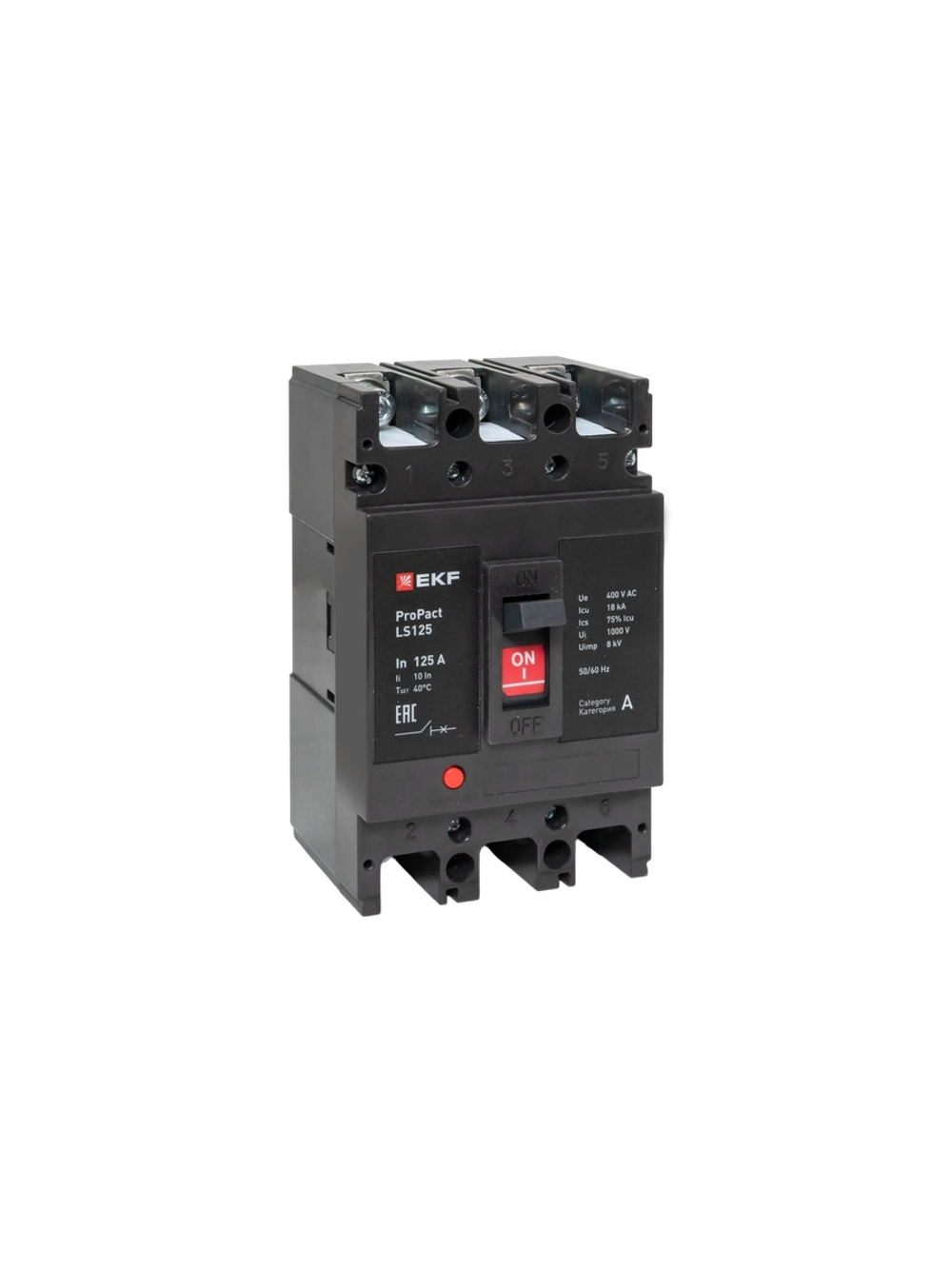 Выключатель автоматический 3п 160А 18кА LS125 ProPact EKF mccb-125-18-3-160-ls