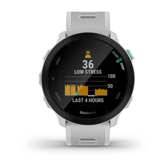 Garmin Forerunner 55 — белые умные часы с GPS для бега