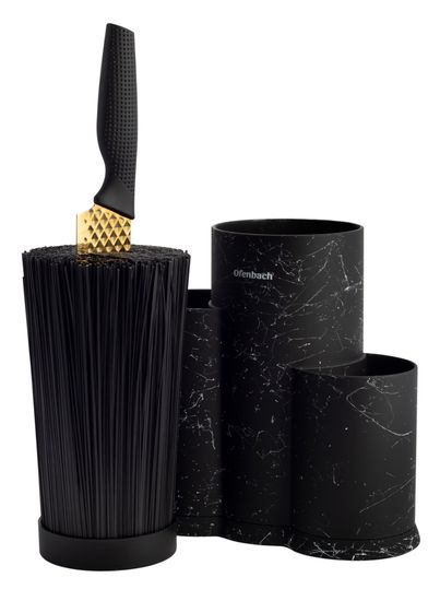 Подставка для ножей и кухонных принадлежностей тройная Ofenbach NB100207