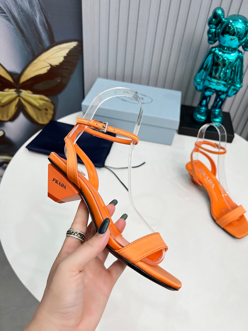 Prada Satin Sandals