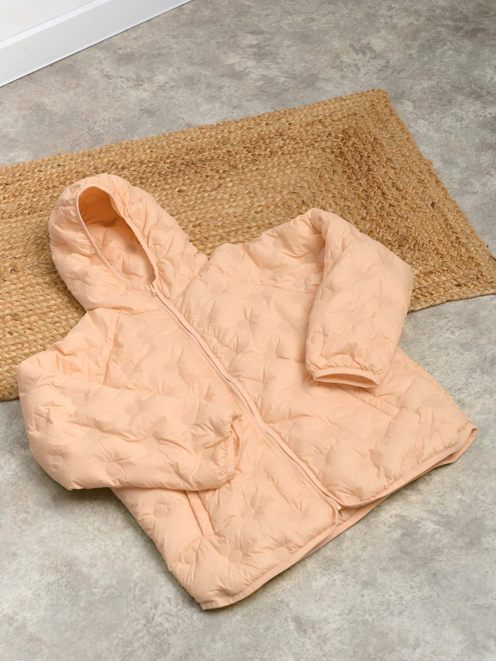 Пуховик демисезонный детский Д-1 цвет пудра