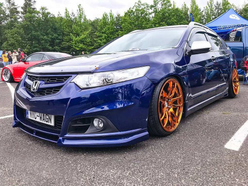 Юбка на передний бампер Modulo на Honda Accord 8