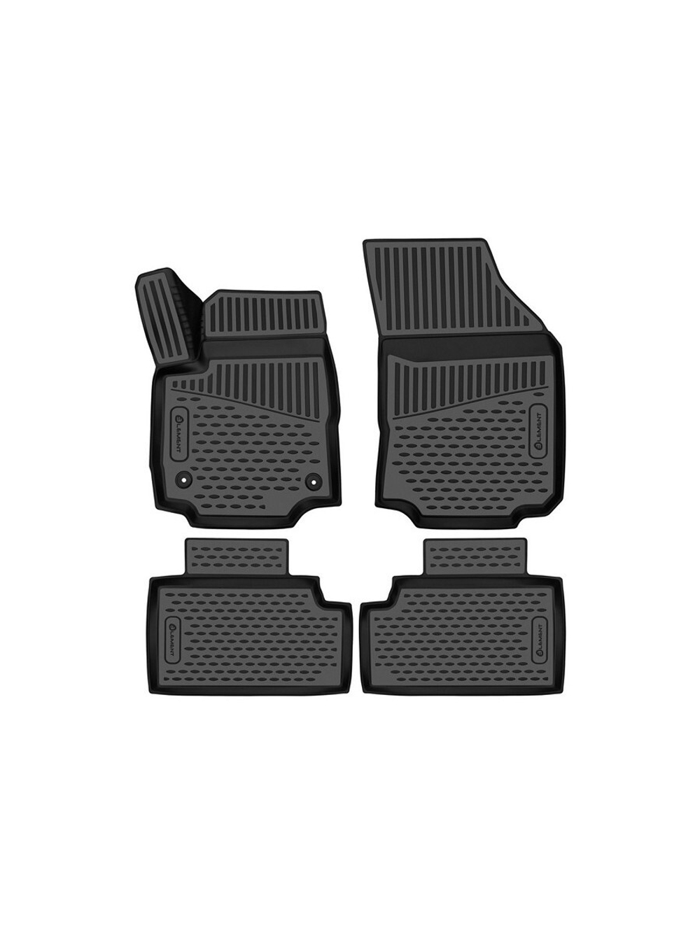 Коврики в салон для CHEVROLET Equinox (III) 2017-, внедорожник, 4шт. (полиуретан) ELEMENT3DA06100210K