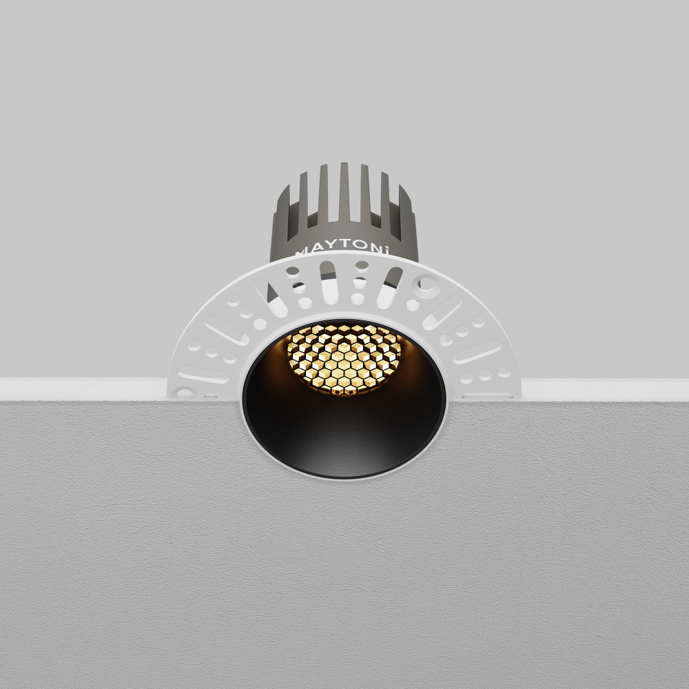 Встраиваемый светодиодный светильник Maytoni Dip DL124-10W-2.7K-TRS-B