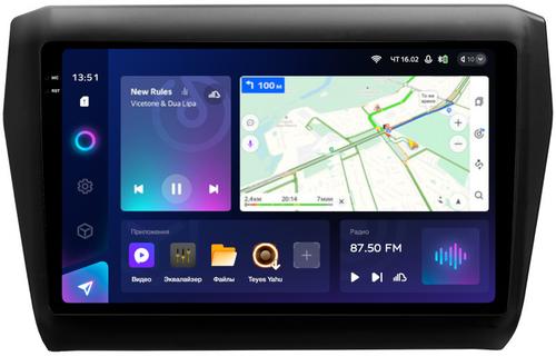 Магнитола для Suzuki Swift 5 2016-2023 (рамка матовая 9) - Teyes CC3-2K на Android 10, Быстрая, 2K QLED, CarPlay, 4G SIM-слот