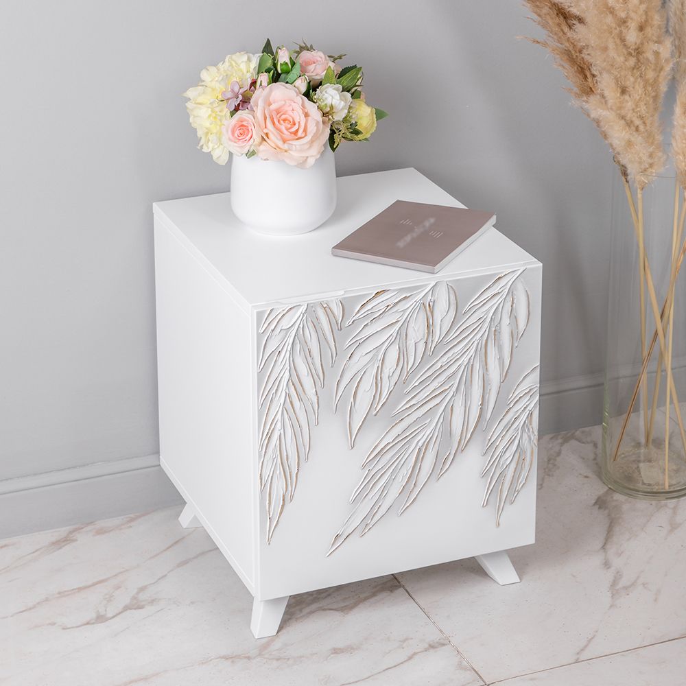 Тумба прикроватная Тропик Сканди Айс Голд правая