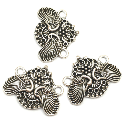 Коннектор "Жук" 25х18 мм, под серебро