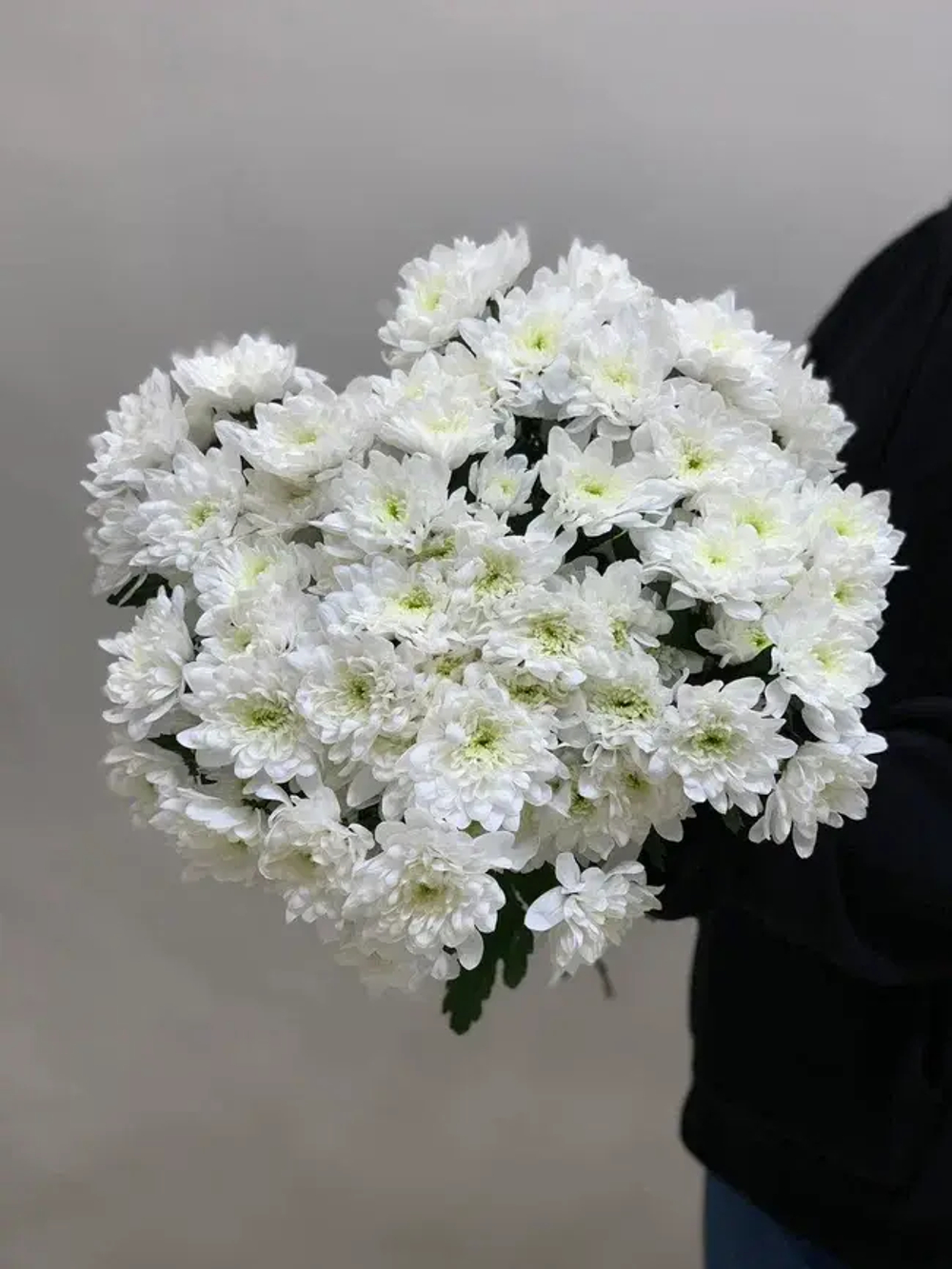 Букет 9 хризантем в ленте