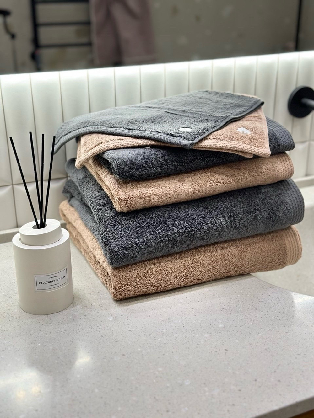 Полотенце из органического хлопка Pure Cotton 50х90 темно-серый