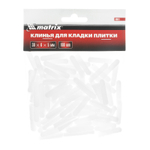 Клинья, 30 х 6 х 5мм, для кладки плитки, 100 шт Matrix 88081
