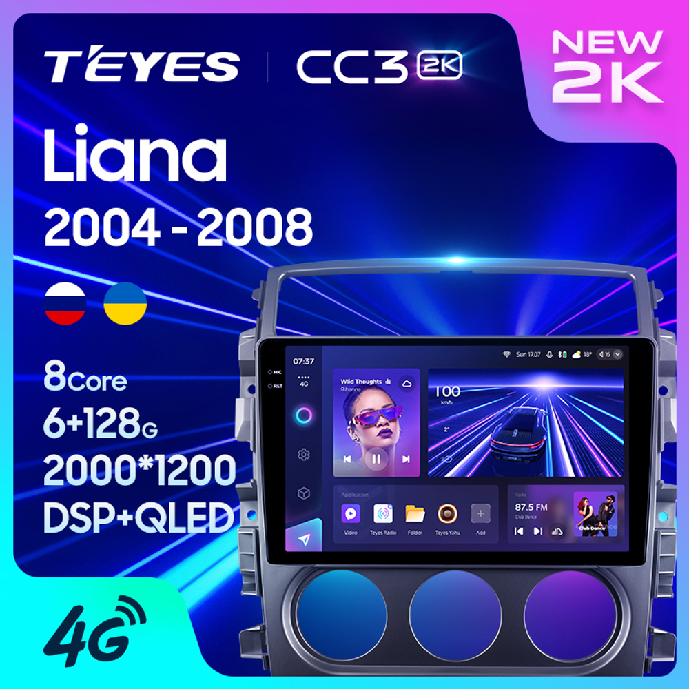 Teyes CC3 2K 9"для Suzuki Liana 2004-2008