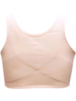 Лиф полуграция после мастэктомии с передней застежкой и корректором осанки 100E бежевый