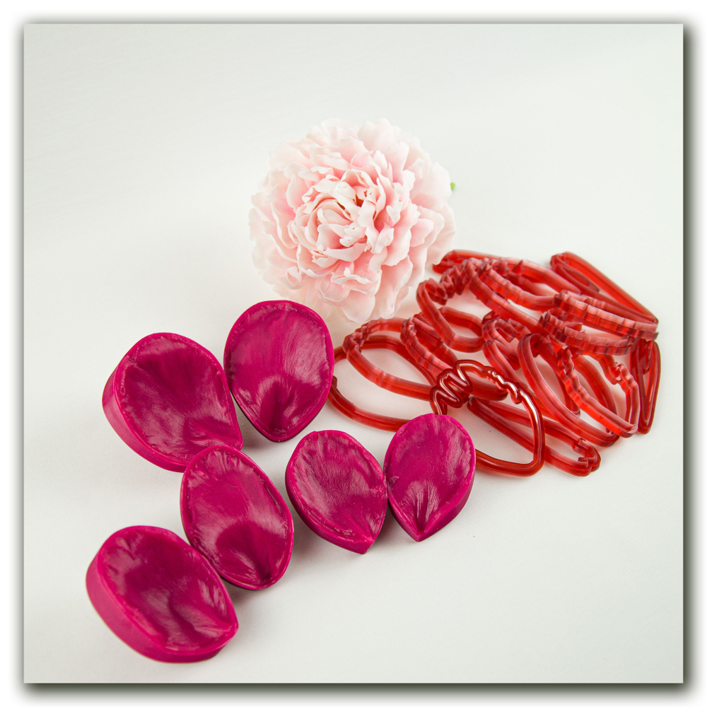 силиконовый вайнеры и каттеры лепестки пиона